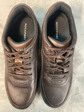 Rockport Men's Brown Leather Walking Shoes Size 10M